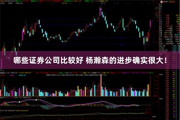 哪些证券公司比较好 杨瀚森的进步确实很大！
